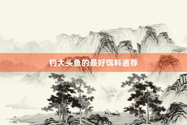 钓大头鱼的最好饵料遴荐
